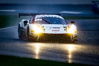 #61 Ferrari 488 GT3 of Jean-Claude Saada, Conrad Grunewald and Mark Kvamme, AF Corse, GTWCA Am, IGTC Am, SRO, Indianapolis Motor Speedway, Indianapolis, IN, USA, October 2021 | Brian Cleary/SRO