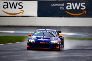 #8 Audi R8 LMS GT4 of Elias Sabo, Joel Miller and Andy Lee, GMG Racing, Intercontinental GT Challenge, GT4\SRO, Indianapolis Motor Speedway, Indianapolis, IN, USA, October 2021
 | Brian Cleary/SRO