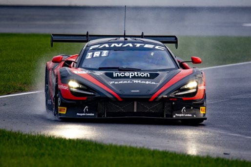 #70 McLaren 720S GT3 of Brendan Iribe, Ollie Millroy, and Kevin Madsen, inception racing, GTWCA Pro-Am, IGTC Pro Am, SRO, Indianapolis Motor Speedway, Indianapolis, IN, USA, October 2021 | Brian Cleary/SRO