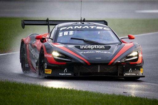 #70 McLaren 720S GT3 of Brendan Iribe, Ollie Millroy, and Kevin Madsen, inception racing, GTWCA Pro-Am, IGTC Pro Am, SRO, Indianapolis Motor Speedway, Indianapolis, IN, USA, October 2021 | Brian Cleary/SRO