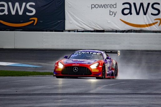 #19 Mercedes-AMG GT3 of Erin Vogel, Thomas Merrill, and Michael Cooper, DXDT Racing, GTWCA Pro-Am, IGTC GT3 Pro-Am, SRO, Indianapolis Motor Speedway, Indianapolis, IN, USA, October 2021 | Brian Cleary/SRO