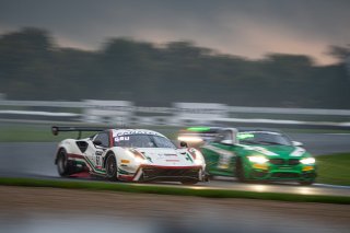 #61 Ferrari 488 GT3 of Jean-Claude Saada, Conrad Grunewald and Mark Kvamme, AF Corse, GTWCA Am, IGTC Am, SRO, Indianapolis Motor Speedway, Indianapolis, IN, USA, October 2021 | SRO Motorsports Group