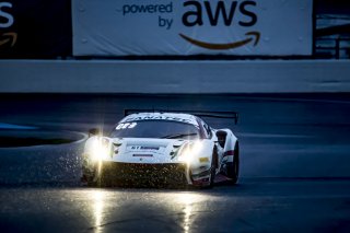 #61 Ferrari 488 GT3 of Jean-Claude Saada, Conrad Grunewald and Mark Kvamme, AF Corse, GTWCA Am, IGTC Am, SRO, Indianapolis Motor Speedway, Indianapolis, IN, USA, October 2021 | Brian Cleary/SRO