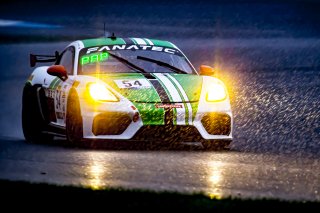 #54 Porsche 718 Cayman GT4 CS MR of Tim Pappas, Jeroen Bleekemolen and Sebastian Bleekemolen, Black Swan Racing, Intercontinental GT Challenge, GT4\SRO, Indianapolis Motor Speedway, Indianapolis, IN, USA, October 2021
 | Brian Cleary/SRO