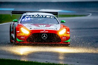 #63 Mercedes-AMG GT3 of David Askew, Ryan Dalziel and Scott Smithson, DXDT Racing, Intercontinental GT Challenge, GT3 Pro Am\SRO, Indianapolis Motor Speedway, Indianapolis, IN, USA, October 2021
 | Brian Cleary/SRO