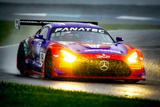 #19 Mercedes-AMG GT3 of Erin Vogel, Thomas Merrill, and Michael Cooper, DXDT Racing, GTWCA Pro-Am, IGTC GT3 Pro-Am, SRO, Indianapolis Motor Speedway, Indianapolis, IN, USA, October 2021 | Brian Cleary/SRO