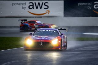 #19 Mercedes-AMG GT3 of Erin Vogel, Thomas Merrill, and Michael Cooper, DXDT Racing, GTWCA Pro-Am, IGTC GT3 Pro-Am, SRO, Indianapolis Motor Speedway, Indianapolis, IN, USA, October 2021 | Brian Cleary/SRO