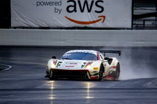 #61 Ferrari 488 GT3 of Jean-Claude Saada, Conrad Grunewald and Mark Kvamme, AF Corse, GTWCA Am, IGTC Am, SRO, Indianapolis Motor Speedway, Indianapolis, IN, USA, October 2021 | Brian Cleary/SRO