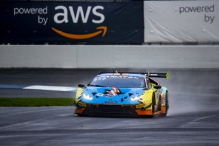 #88 Lamborghini Huracan GT3 Evo of Jason Harward and Madison Snow, Zelus Motorsports, GTWCA Pro-Am, SRO, Indianapolis Motor Speedway, Indianapolis, IN, USA, October 2021 | Brian Cleary/SRO