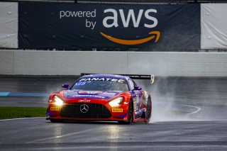 #19 Mercedes-AMG GT3 of Erin Vogel, Thomas Merrill, and Michael Cooper, DXDT Racing, GTWCA Pro-Am, IGTC GT3 Pro-Am, SRO, Indianapolis Motor Speedway, Indianapolis, IN, USA, October 2021 | Brian Cleary/SRO