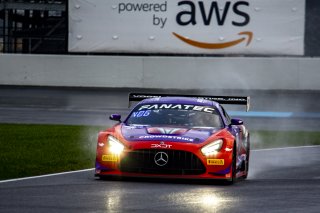 #19 Mercedes-AMG GT3 of Erin Vogel, Thomas Merrill, and Michael Cooper, DXDT Racing, GTWCA Pro-Am, IGTC GT3 Pro-Am, SRO, Indianapolis Motor Speedway, Indianapolis, IN, USA, October 2021 | Brian Cleary/SRO
