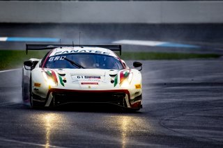 #61 Ferrari 488 GT3 of Jean-Claude Saada, Conrad Grunewald and Mark Kvamme, AF Corse, GTWCA Am, IGTC Am, SRO, Indianapolis Motor Speedway, Indianapolis, IN, USA, October 2021 | Brian Cleary/SRO