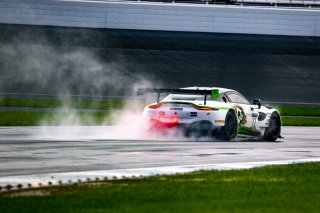 #12 Aston Martin Vantage AMR GT3 of Frank Gannett, Ian Lacy and Drew Staveley, Ian Lacy Racing, IGTC GT3 Pro-Am, SRO, Indianapolis Motor Speedway, Indianapolis, IN, USA, October 2021 | Brian Cleary/SRO