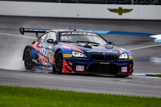 #96 BMW F13 M6 GT3 of Michael Dinan, Robby Foley and Connor De Phillippi, Turner Motorsport, GTWCA Pro. IGTC Pro, SRO, Indianapolis Motor Speedway, Indianapolis, IN, USA, October 2021 | Brian Cleary/SRO
