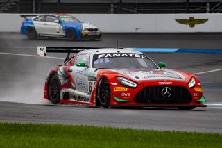 #63 Mercedes-AMG GT3 of David Askew, Ryan Dalziel and Scott Smithson, DXDT Racing, Intercontinental GT Challenge, GT3 Pro Am\SRO, Indianapolis Motor Speedway, Indianapolis, IN, USA, October 2021
 | Brian Cleary/SRO