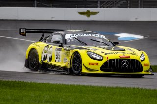 #99 Mercedes-AMG GT3 of Maro Engel, Luca Stolz and Jules Gounon, Mercedes-AMG Team Craft-Bamboo Racing, IGTC Pro, SRO, Indianapolis Motor Speedway, Indianapolis, IN, USA, October 2021 | Brian Cleary/SRO