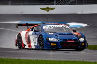 #25 Audi R8 LMS GT3 of Christopher Haase, Markus Winkelhock and Patric Niederhauser, Audi Sport Team Sainteloc, IGTC GT3 Pro, SRO, Indianapolis Motor Speedway, Indianapolis, IN, USA, October 2021 | Brian Cleary/SRO