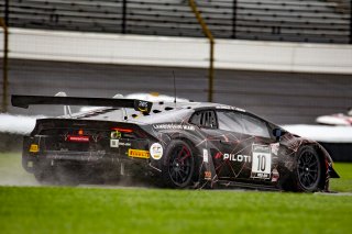 #10 Lamborghini Huracan GT3 Evo of Bill Sweedler, John Megrue, and Giacomo Altoe, TR3 Racing, IGTC GT3 Pro-Am, SRO, Indianapolis Motor Speedway, Indianapolis, IN, USA, October 2021 | Brian Cleary/SRO