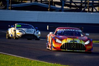 #75 Mercedes-AMG GT3 of Kenny Habul, Martin Konrad and Michael Grenier, SunEnergy 1 Racing, Intercontinental GT Challenge, GT3 Pro Am\SRO, Indianapolis Motor Speedway, Indianapolis, IN, USA, October 2021
 | Brian Cleary/SRO