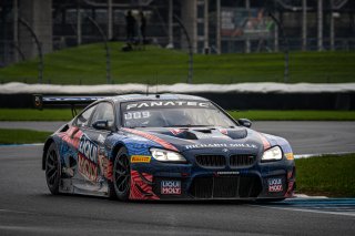 #96 BMW F13 M6 GT3 of Michael Dinan, Robby Foley and Connor De Phillippi, Turner Motorsport, GTWCA Pro. IGTC Pro, SRO, Indianapolis Motor Speedway, Indianapolis, IN, USA, October 2021 | SRO Motorsports Group