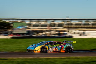 #88 Lamborghini Huracan GT3 Evo of Jason Harward and Madison Snow, Zelus Motorsports, GTWCA Pro-Am, SRO, Indianapolis Motor Speedway, Indianapolis, IN, USA, October 2021 | Sarah Weeks/SRO             