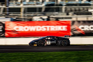#3 Lamborghini Huracan GT3 Evo of Jordan Pepper, Andrea Caldarelli and Mirko Bortolotti, K-PAX Racing, IGTC GT Pro, SRO, Indianapolis Motor Speedway, Indianapolis, IN, USA, October 2021 | Sarah Weeks/SRO             