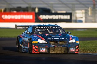#96 BMW F13 M6 GT3 of Michael Dinan, Robby Foley and Connor De Phillippi, Turner Motorsport, GTWCA Pro. IGTC Pro, SRO, Indianapolis Motor Speedway, Indianapolis, IN, USA, October 2021 | Fabian Lagunas/SRO