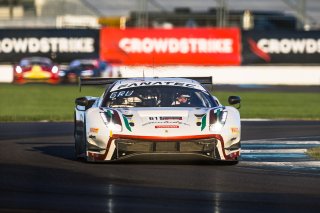 #61 Ferrari 488 GT3 of Jean-Claude Saada, Conrad Grunewald and Mark Kvamme, AF Corse, GTWCA Am, IGTC Am, SRO, Indianapolis Motor Speedway, Indianapolis, IN, USA, October 2021 | Fabian Lagunas/SRO