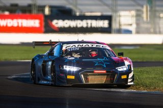 #32 Audi R8 LMS GT3 of Dries Vanthoor, Charles Weerts, and Christopher Mies, Audi Sport Team WRT, IGTC Pro, SRO, Indianapolis Motor Speedway, Indianapolis, IN, USA, October 2021 | Fabian Lagunas/SRO