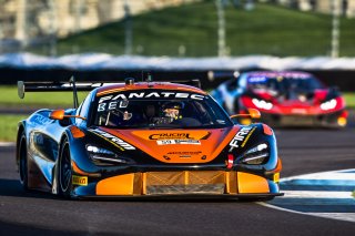 #59 McLaren 720 S GT3 of Paul Holton, Rob Bell and Ben Barnicoat, Crucial Motorsports, IGTC Pro, SRO, Indianapolis Motor Speedway, Indianapolis, IN, USA, October 2021 | Fabian Lagunas/SRO