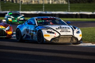 #2 Aston Martin Vantage GT4 of Jason Bell, Andrew Davis and Trent Hindman, GMG Racing, IGTC GT4, Indianapolis Motor Speedway, Indianapolis, IN, October 2021 | Fabian Lagunas/SRO