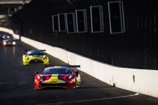 #51 Ferrari 488 GT3 of Alessandro Pierguidi, Nicklas Nielsen and Come Ledogar, AF Corse - Francorchamps Motors, IGTC Pro, SRO, Indianapolis Motor Speedway, Indianapolis, IN, USA, October 2021 | Fabian Lagunas/SRO