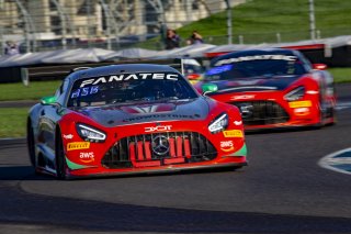 #63 Mercedes-AMG GT3 of David Askew, Ryan Dalziel and Scott Smithson, DXDT Racing, Intercontinental GT Challenge, GT3 Pro Am\SRO, Indianapolis Motor Speedway, Indianapolis, IN, USA, October 2021
 | Brian Cleary/SRO