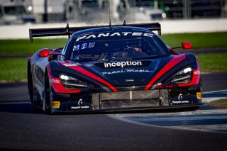 #70 McLaren 720S GT3 of Brendan Iribe, Ollie Millroy, and Kevin Madsen, inception racing, GTWCA Pro-Am, IGTC Pro Am, SRO, Indianapolis Motor Speedway, Indianapolis, IN, USA, October 2021 | Brian Cleary/SRO
