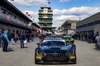 #33 Mercedes-AMG GT3 of Russell Ward, Phillip Ellis and Marvin Dienst, Winward Racing, GTWCA Pro, IGTC GT3 Silver Cup, SRO, Indianapolis Motor Speedway, Indianapolis, IN, USA, October 2021 | Brian Cleary/SRO
