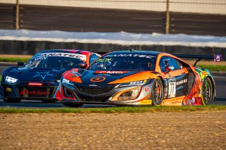 #77 Acura NSX GT3 Evo of Ashton Harrison, Matt McMurry and Mario Farnbacher, Compass Racing, GTWCA Pro-Am, IGTC Silver Cup, SRO, Indianapolis Motor Speedway, Indianapolis, IN, USA, October 2021 | SRO Motorsports Group