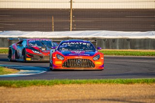 #19 Mercedes-AMG GT3 of Erin Vogel, Thomas Merrill, and Michael Cooper, DXDT Racing, GTWCA Pro-Am, IGTC GT3 Pro-Am, SRO, Indianapolis Motor Speedway, Indianapolis, IN, USA, October 2021 | SRO Motorsports Group