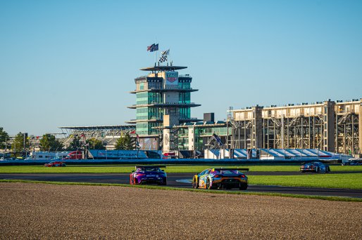 #88 Lamborghini Huracan GT3 Evo of Jason Harward and Madison Snow, Zelus Motorsports, GTWCA Pro-Am, SRO, Indianapolis Motor Speedway, Indianapolis, IN, USA, October 2021 | SRO Motorsports Group