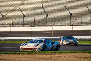 #61 Ferrari 488 GT3 of Jean-Claude Saada, Conrad Grunewald and Mark Kvamme, AF Corse, GTWCA Am, IGTC Am, SRO, Indianapolis Motor Speedway, Indianapolis, IN, USA, October 2021 | SRO Motorsports Group