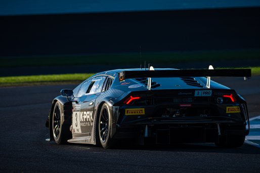 #3 Lamborghini Huracan GT3 Evo of Jordan Pepper, Andrea Caldarelli and Mirko Bortolotti, K-PAX Racing, IGTC GT Pro, SRO, Indianapolis Motor Speedway, Indianapolis, IN, USA, October 2021 | SRO Motorsports Group