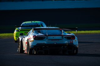 #61 Ferrari 488 GT3 of Jean-Claude Saada, Conrad Grunewald and Mark Kvamme, AF Corse, GTWCA Am, IGTC Am, SRO, Indianapolis Motor Speedway, Indianapolis, IN, USA, October 2021 | SRO Motorsports Group