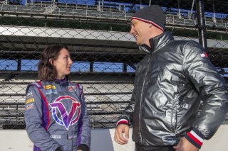 #19 Mercedes-AMG GT3 of Erin Vogel, Thomas Merrill, and Michael Cooper, DXDT Racing, GTWCA Pro-Am, IGTC GT3 Pro-Am, SRO, Indianapolis Motor Speedway, Indianapolis, IN, USA, October 2021 | Brian Cleary/SRO