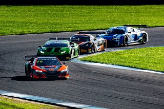 #77 Acura NSX GT3 Evo of Ashton Harrison, Matt McMurry and Mario Farnbacher, Compass Racing, GTWCA Pro-Am, IGTC Silver Cup, SRO, Indianapolis Motor Speedway, Indianapolis, IN, USA, October 2021 | Sarah Weeks/SRO             