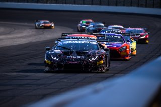 #10 Lamborghini Huracan GT3 Evo of Bill Sweedler, John Megrue, and Giacomo Altoe, TR3 Racing, IGTC GT3 Pro-Am, SRO, Indianapolis Motor Speedway, Indianapolis, IN, USA, October 2021 | Fabian Lagunas/SRO