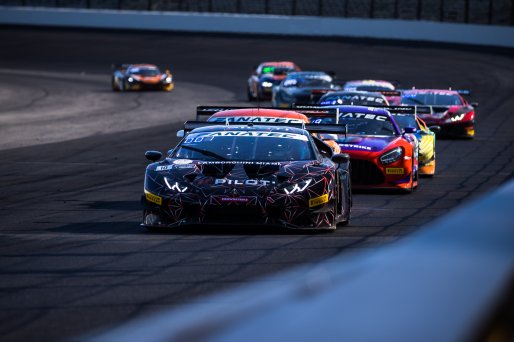 #10 Lamborghini Huracan GT3 Evo of Bill Sweedler, John Megrue, and Giacomo Altoe, TR3 Racing, IGTC GT3 Pro-Am, SRO, Indianapolis Motor Speedway, Indianapolis, IN, USA, October 2021 | Fabian Lagunas/SRO