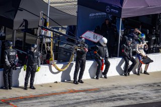 #04 Mercedes-AMG GT3 of George Kurtz, Colin Braun and Ben Keating, DXDT Racing, GTWCA, Pro-Am, IGTC, GT3 Pro-Am, SRO, Indianapolis Motor Speedway, Indianapolis, IN, USA, October 2021 | Brian Cleary/SRO