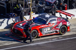#04 Mercedes-AMG GT3 of George Kurtz, Colin Braun and Ben Keating, DXDT Racing, GTWCA, Pro-Am, IGTC, GT3 Pro-Am, SRO, Indianapolis Motor Speedway, Indianapolis, IN, USA, October 2021 | Brian Cleary/SRO