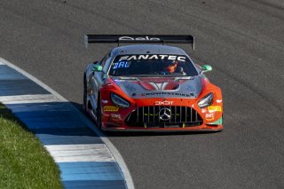 #63 Mercedes-AMG GT3 of David Askew, Ryan Dalziel and Scott Smithson, DXDT Racing, Intercontinental GT Challenge, GT3 Pro Am\SRO, Indianapolis Motor Speedway, Indianapolis, IN, USA, October 2021
 | Brian Cleary/SRO