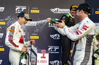 #25 Audi R8 LMS GT3 of Christopher Haase, Markus Winkelhock and Patric Niederhauser, Audi Sport Team Sainteloc, IGTC GT3 Pro, SRO, Indianapolis Motor Speedway, Indianapolis, IN, USA, October 2021 | Brian Cleary/SRO