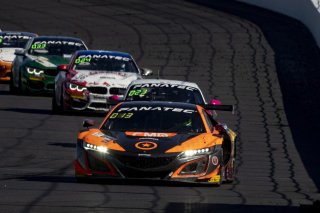 #77 Acura NSX GT3 Evo of Ashton Harrison, Matt McMurry and Mario Farnbacher, Compass Racing, GTWCA Pro-Am, IGTC Silver Cup, SRO, Indianapolis Motor Speedway, Indianapolis, IN, USA, October 2021 | Bob Chapman